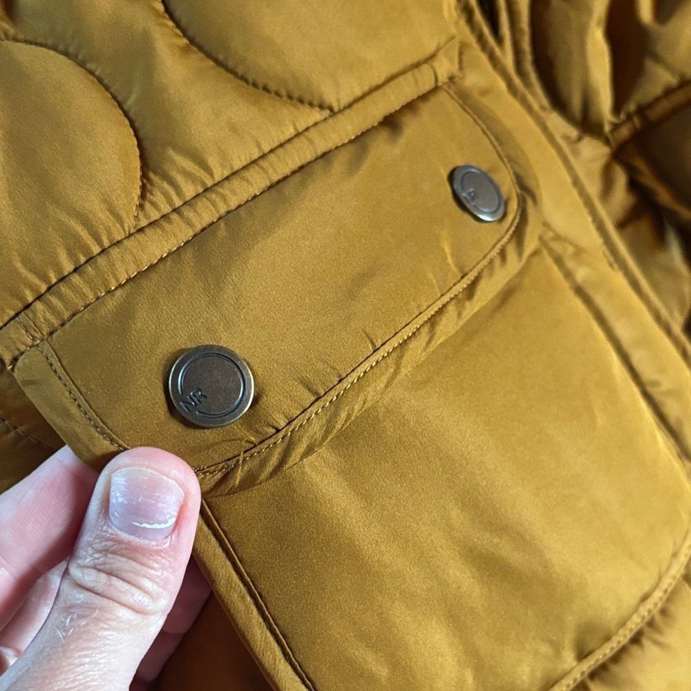 Natural Reflections Mustard Quilted Vest - Picture 4 of 10